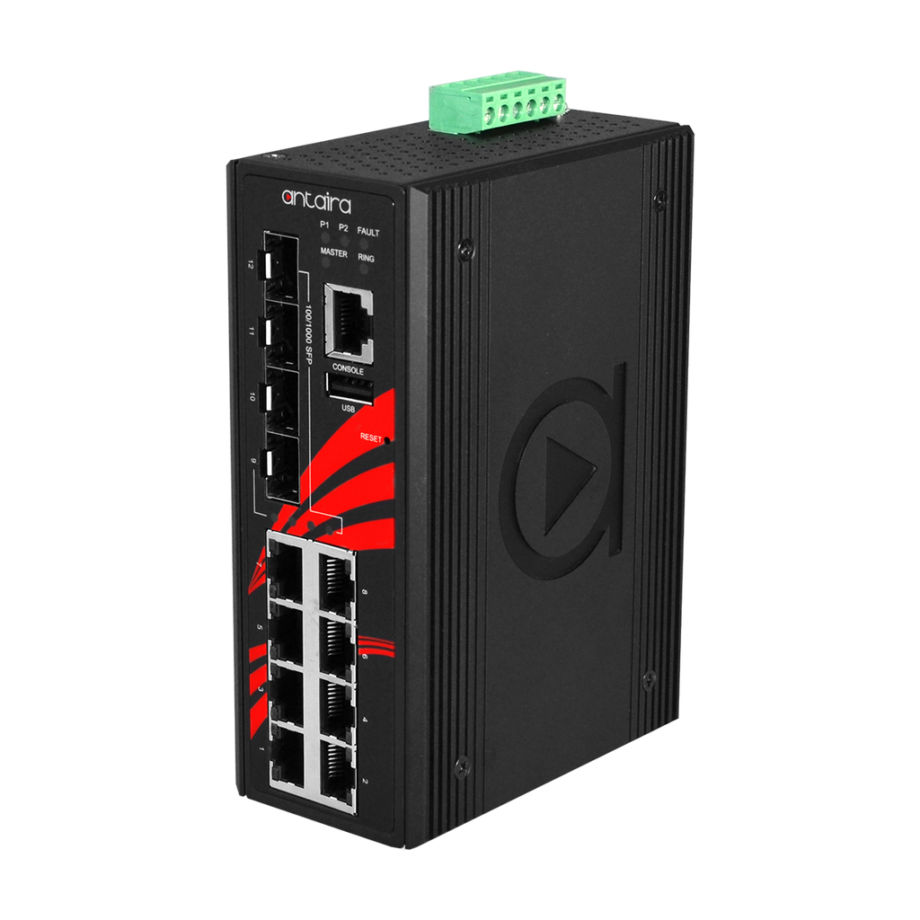 Switch ATEX LMX-1204G-SFP-T (8*10/100/1000Tx + 4*100/1000 SFP) - AGL