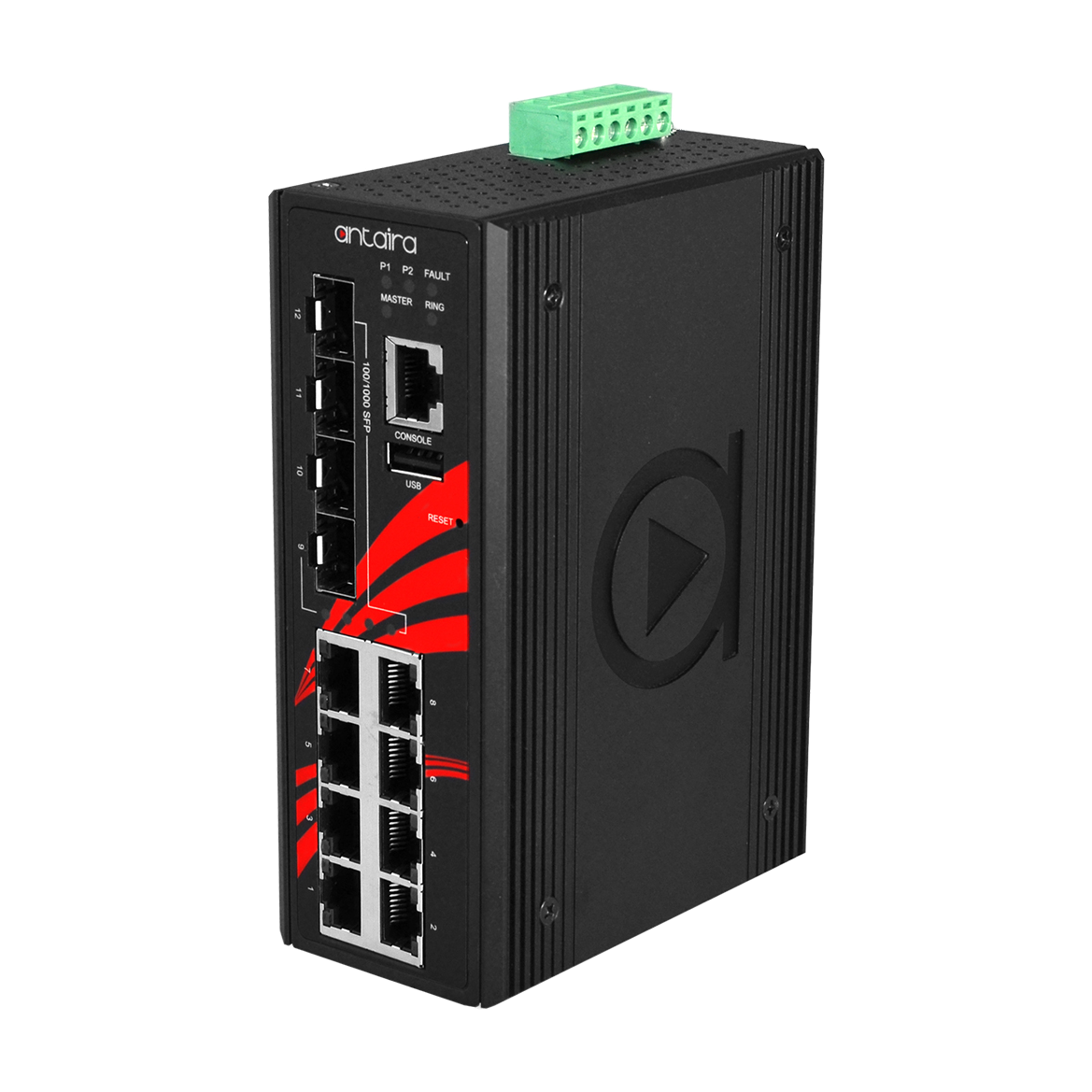 Switch ATEX LMX-1204G-SFP-T (8*10/100/1000Tx + 4*100/1000 SFP) - AGL
