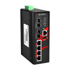 Switch PoE+ LMP-0602-S3-24-T (4*10/100Tx + 2*SC, SM 30km) - AGL