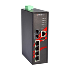 Switch PoE+ LMP-0501-S3 (4*10/100Tx + 1*SC, Single-mode 30km) - AGL