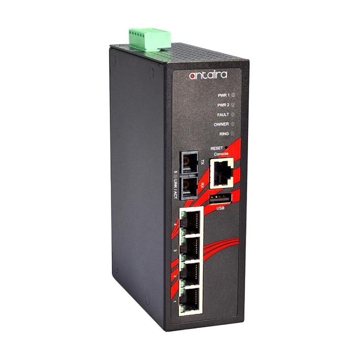 Switch PoE+ LMP-0501-S3 (4*10/100Tx + 1*SC, Single-mode 30km) - AGL