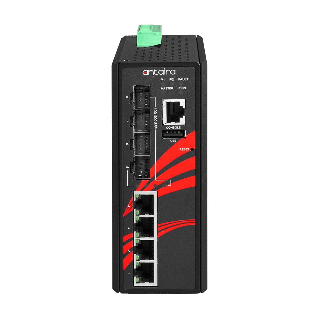Switch PoE LMP-0804G-SFP (4*10/100/1000Tx + 4*100/1000 SFP) - AGL