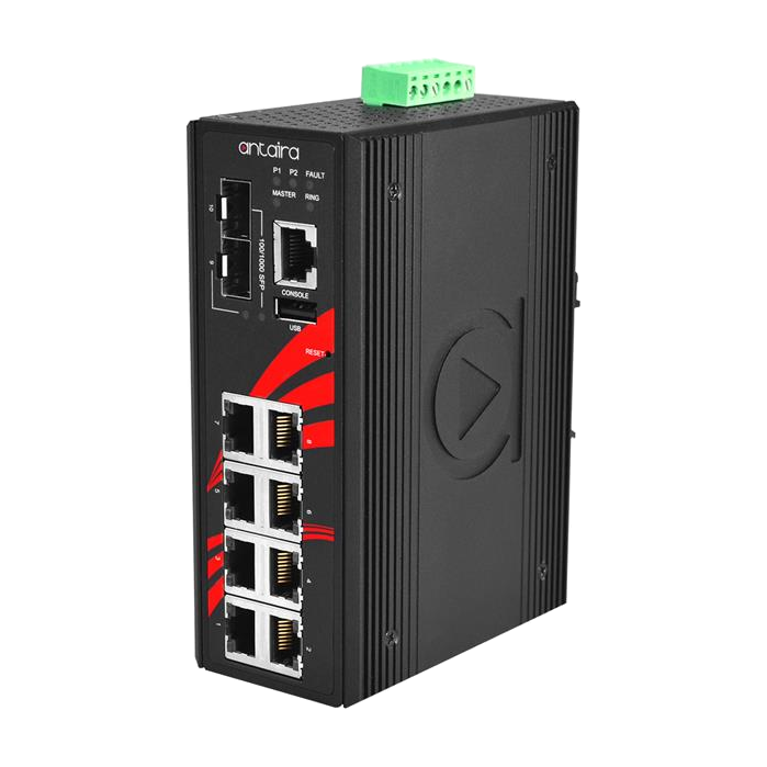 Switch PoE+ LMP-1002G-SFP-T (8*10/100/1000Tx + 2*100/1000 SFP) - AGL