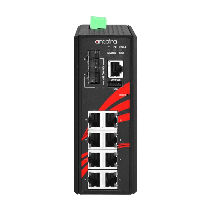Switch PoE+ LMP-1002G-SFP-T (8*10/100/1000Tx + 2*100/1000 SFP) - AGL