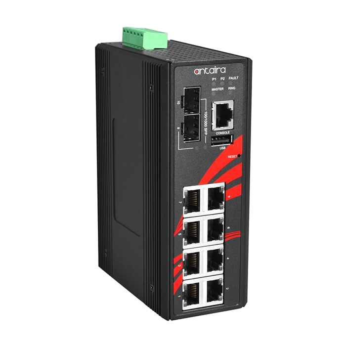 Switch PoE+ LMP-1002G-SFP-24-T (8*10/100/1000Tx + 2*100/1000 SFP) - AGL