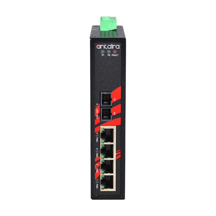 Switch PoE+ LNP-0501-S3-24-T (4*10/100Tx + 1*100Fx SM 30Km) - AGL