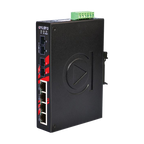 Switch PoE+ LNP-0602-S3-T (4*10/100Tx + 2*100Fx SM 30Km) - AGL