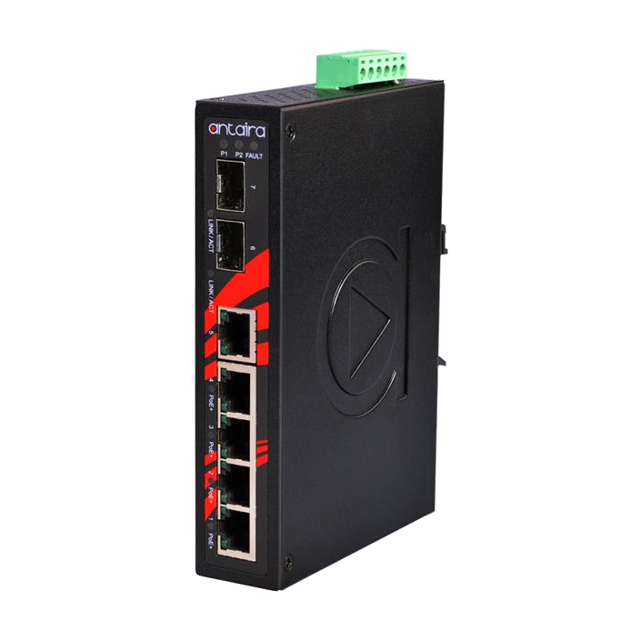 Switch LNP-0702C-SFP (4* 10/100Tx 30W, 1* 10/100Tx + 2* SFP) - AGL