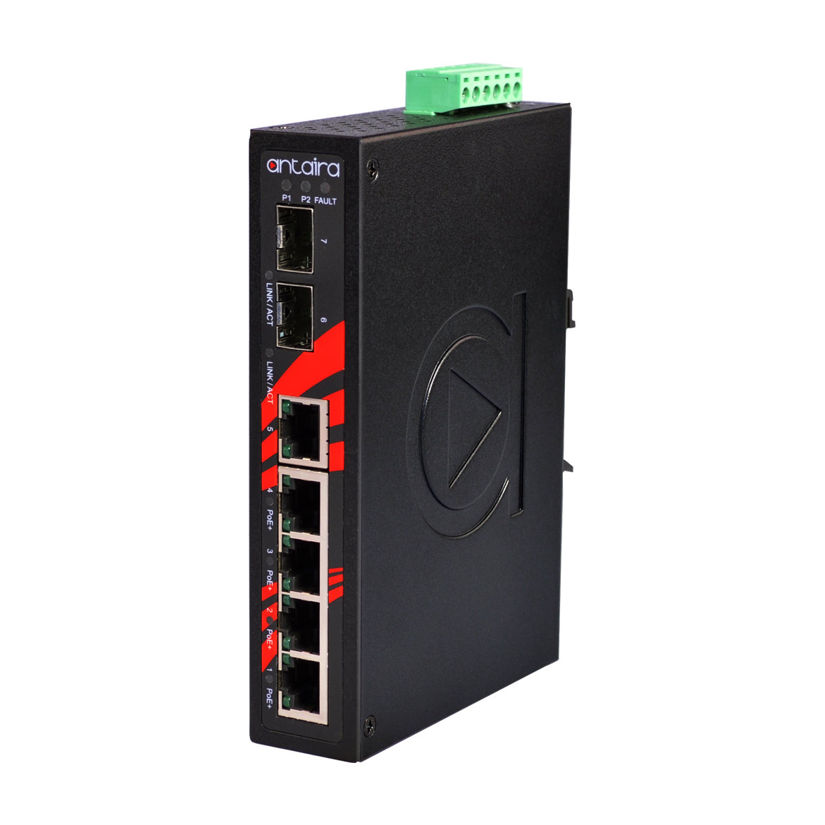 Switch LNP-0702C-SFP (4* 10/100Tx 30W, 1* 10/100Tx + 2* SFP) - AGL