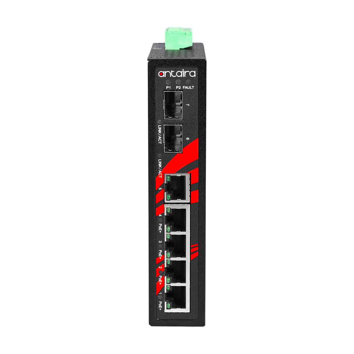 Switch LNP-0702C-SFP-T (4* 10/100Tx 30W, 1* 10/100Tx + 2* SFP) - AGL