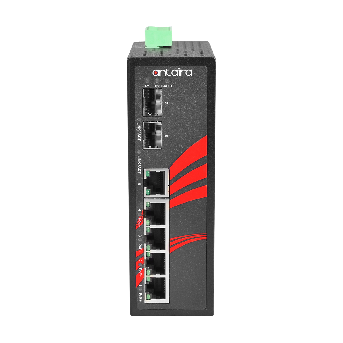 Switch LNP-0702C-SFP-24-T (4* 10/100Tx 30W, 1* 10/100Tx + 2* SFP) - AGL