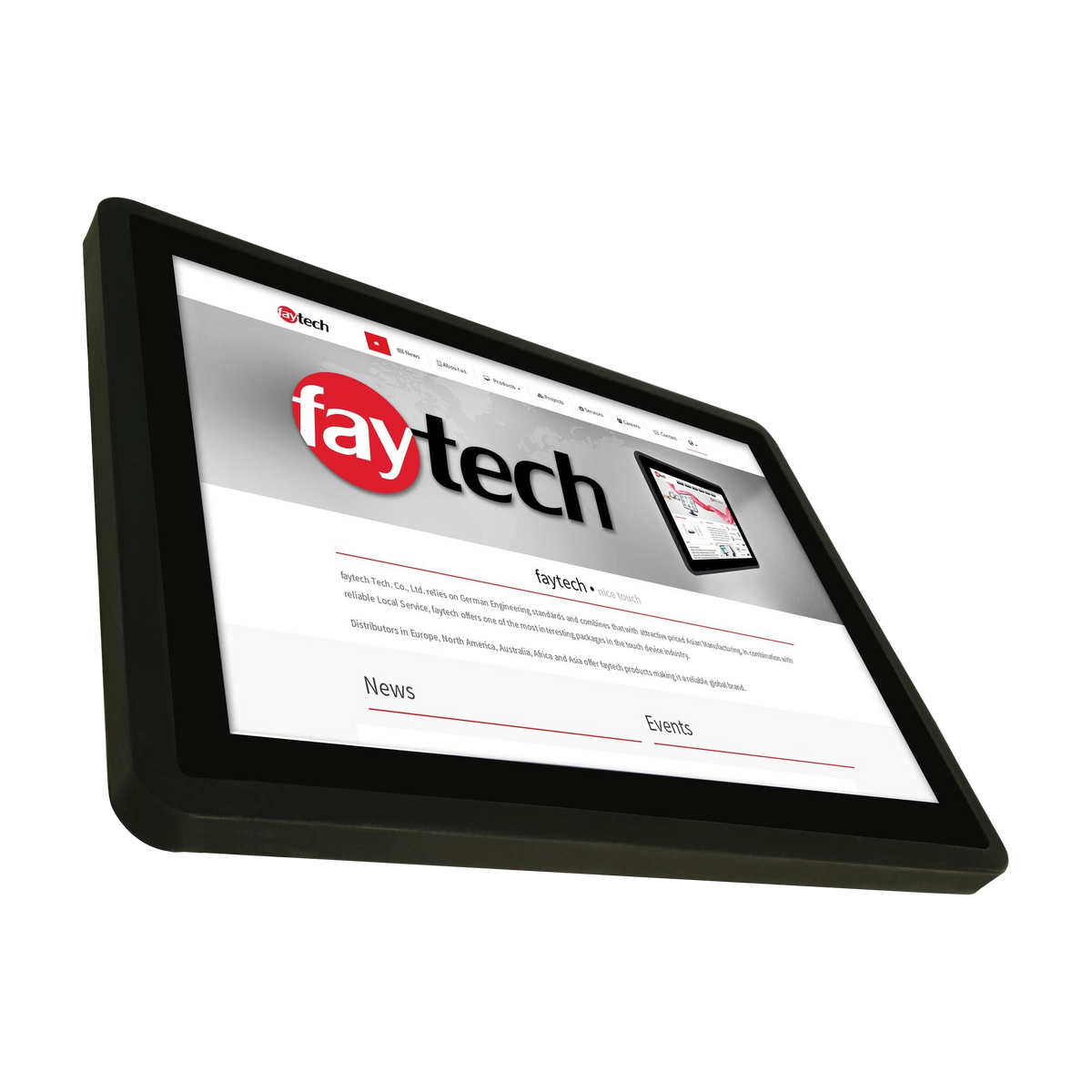 Monitor 15' FT15TMCAPOB Capacitive Touch Optically bonded — vista do equipamento
