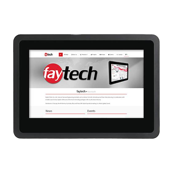 Monitor 7' FT07TMCAPOB Capacitive Touch Optically bonded — vista do equipamento