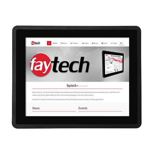 Monitor 12.1' FT121TMCAPHBOB IP65 Alto Brilho — vista do equipamento