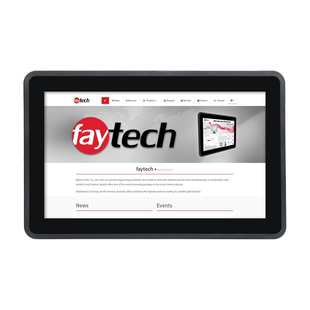 Monitor 13.3' FT133TMCAPOB Capacitive Touch Optically bonded — vista do equipamento