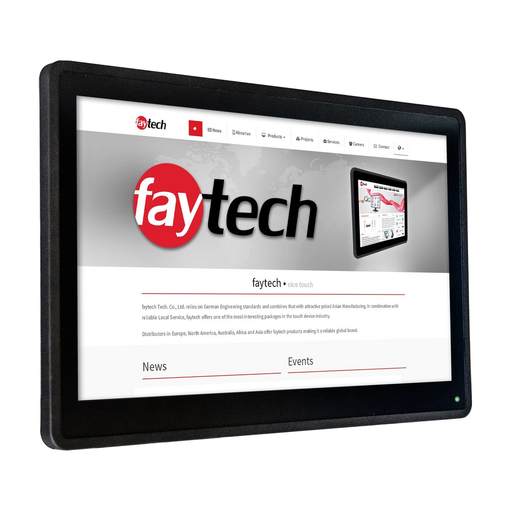 Monitor 15.6' FT156TMCAPOB Capacitive Touch Optically bonded — vista do equipamento