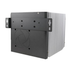 Neousys Nuvo-6002, vista traseira com dissipador e suportes de montagem