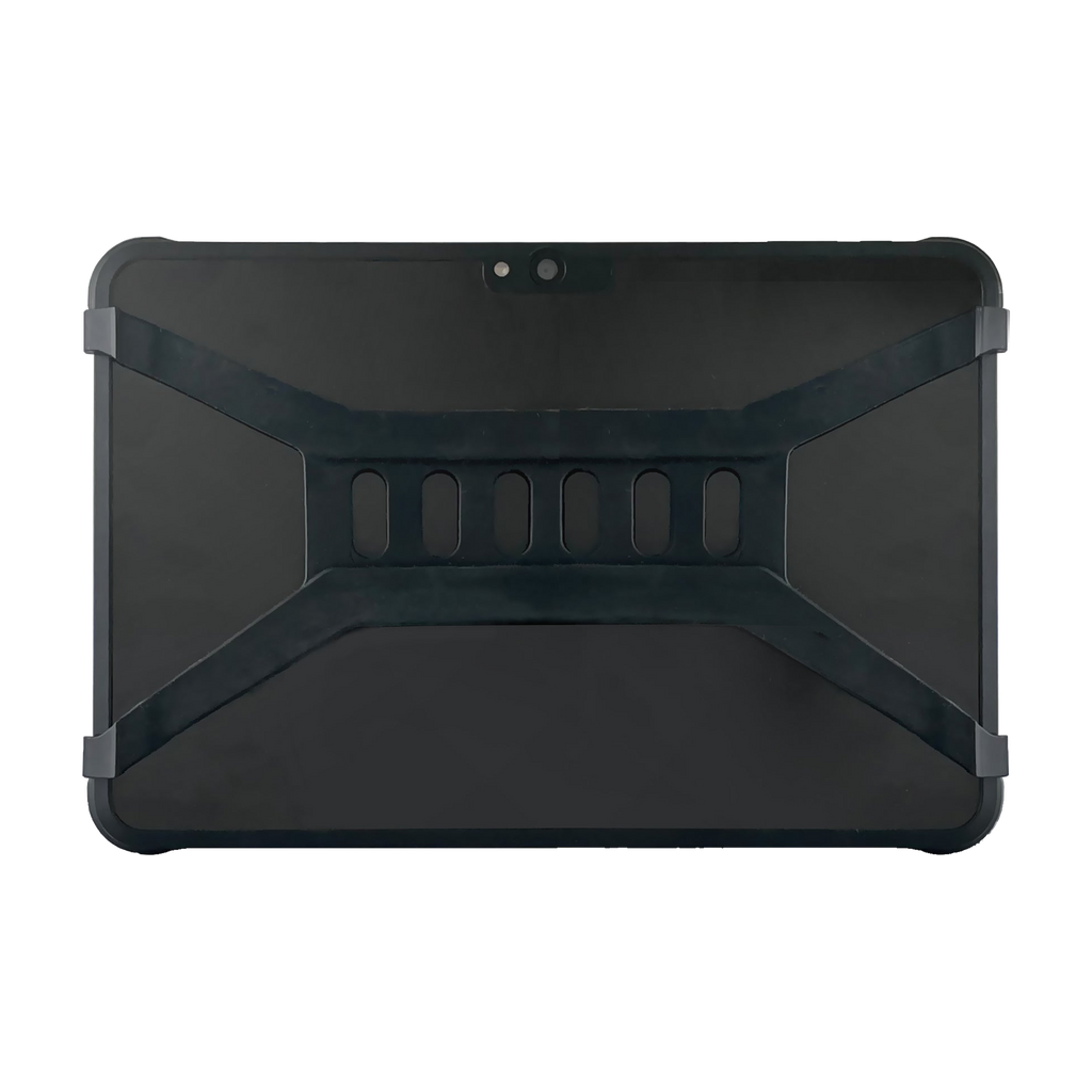 Tablet industrial AGL FPQ10, vista traseira com correias de mão