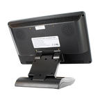 Monitor tátil CVL, vista traseira com suporte de mesa