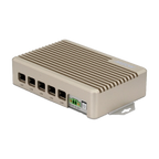 Equipamento AAEON BOXER-8250AI, vista do chassis e das ligações