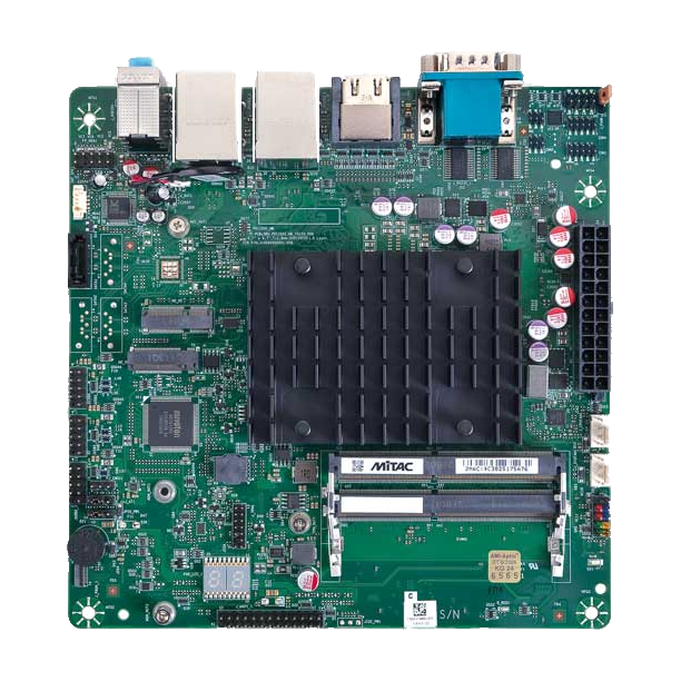 Equipamento MiTAC PD14EHI-N6210, vista superior da placa