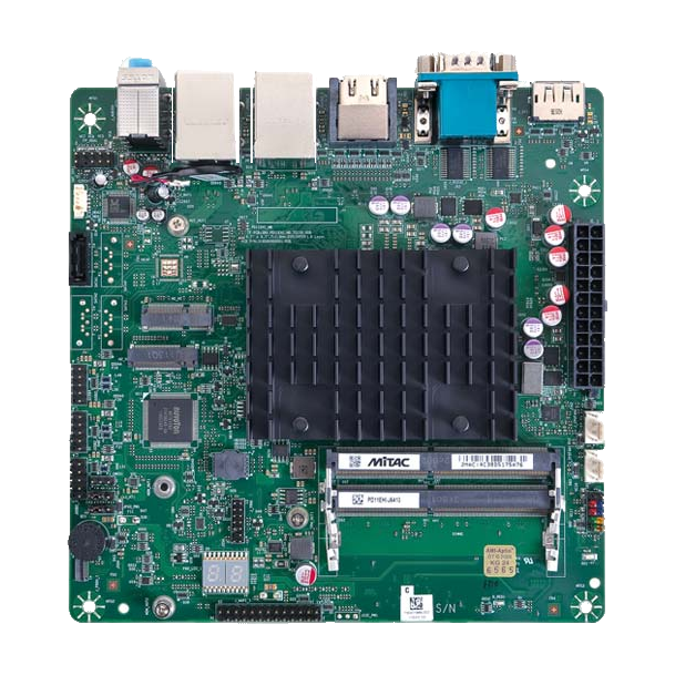 Equipamento MiTAC PD11EHI-J6413, vista superior da placa