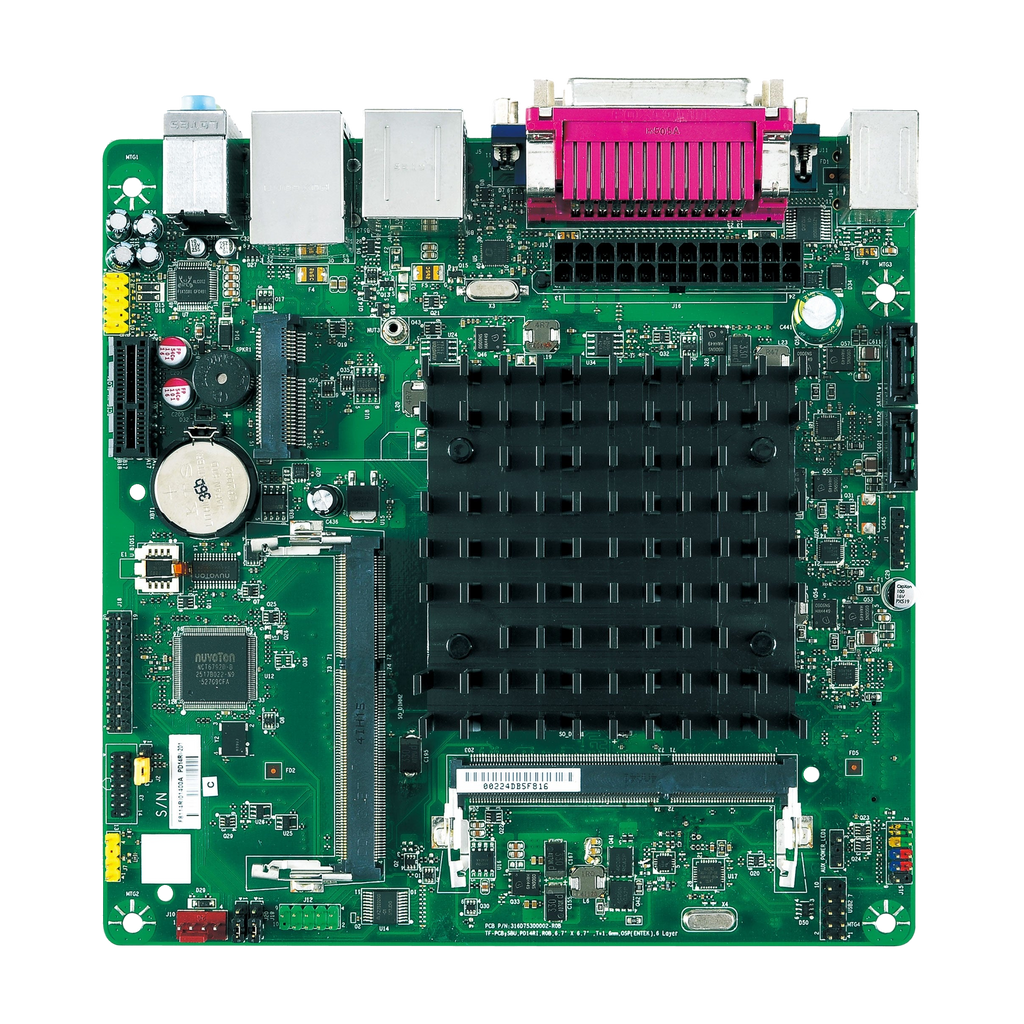 Equipamento MiTAC PD14RI, vista superior da placa