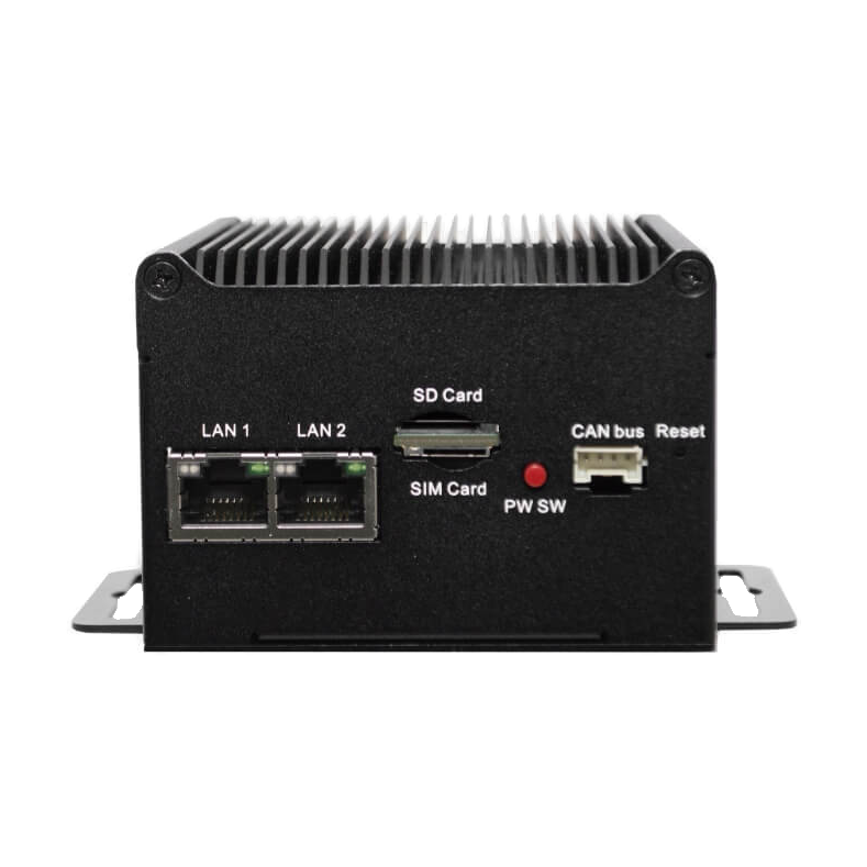 Computador industrial EverFocus, painel com LAN, cartão SD e CAN bus