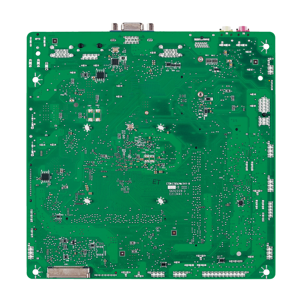 Placa MiTAC PD10RI-N3160, face traseira do circuito