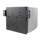 Neousys Nuvo-6032, vista da base e lateral com abas de montagem