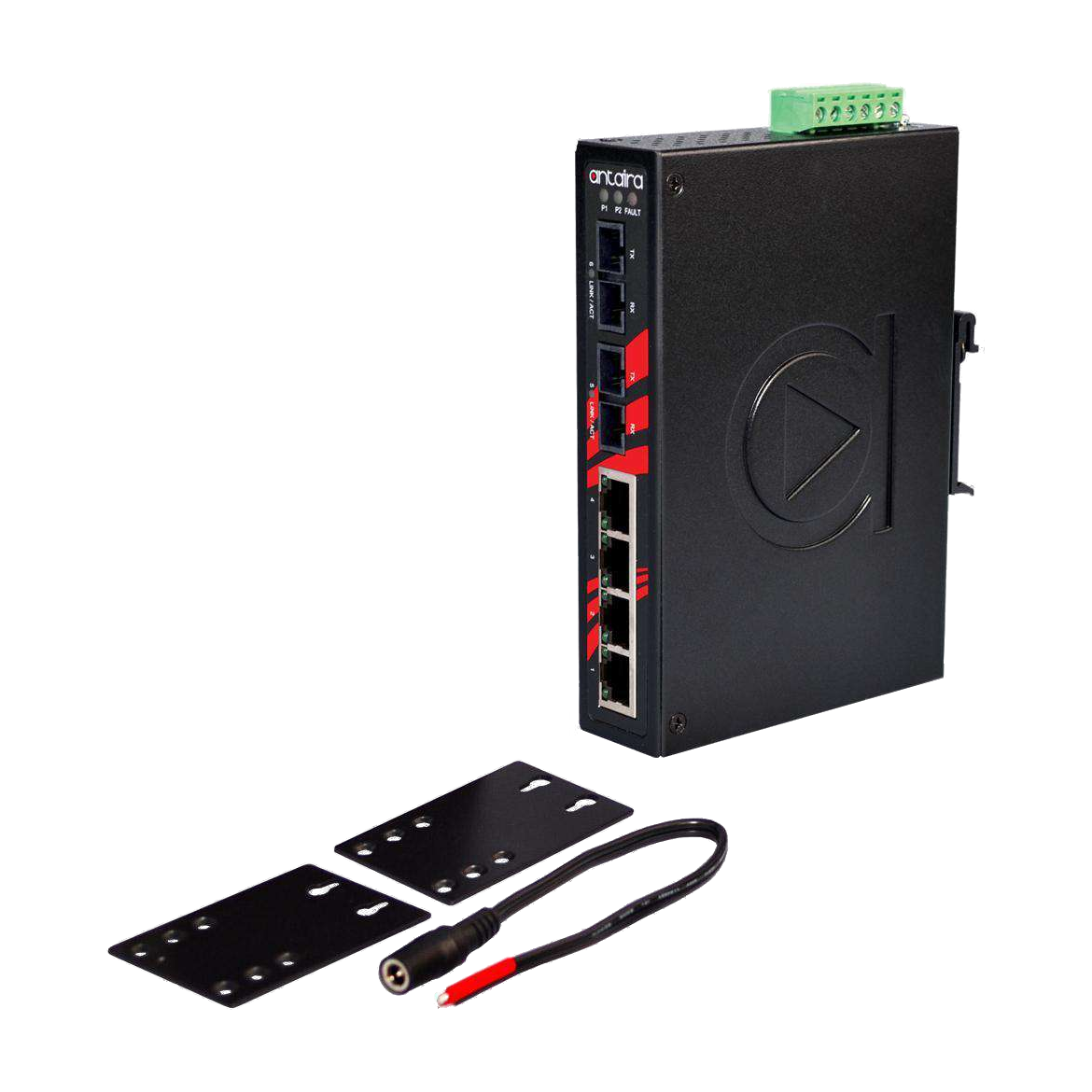 Switch LNX-0602-ST-M (4*10/100Tx + 2*100Fx ST, Multi-Mode 2Km) - AGL