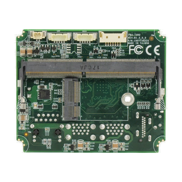 Placa AAEON BOXER-8221AI-KIT, vista da placa e contactos