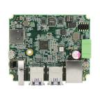 Placa AAEON BOXER-8231AI-KIT, vista da placa e conectores