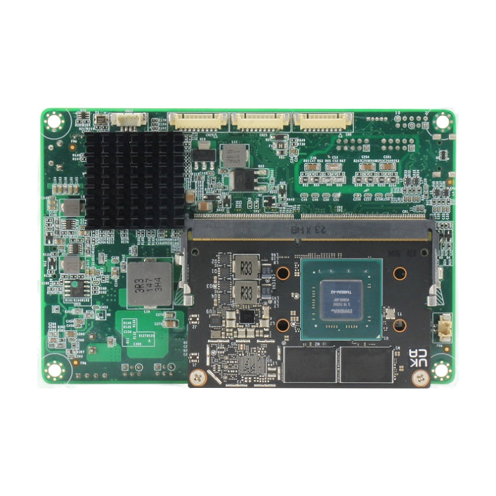 Placa de desenvolvimento AAEON BOXER-8224AI-KIT, vista dos componentes