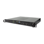Jetway HBJC153F9HB-2930-B — perspetiva frontal e superior com pegas de rack