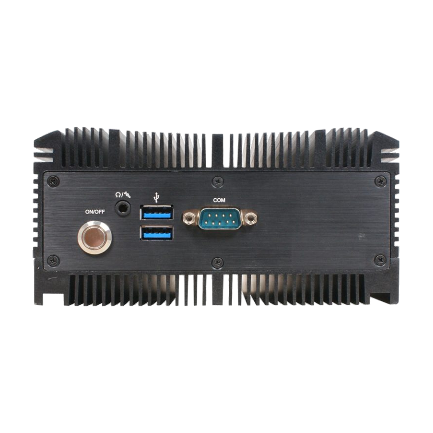 Jetway HBJC330U95V-10210 / HBJC330U95VI-10211 — painel frontal com portas série e USB