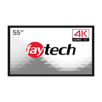 Monitor tátil Faytech FT55HDKTMCAPHBOB4K, vista frontal
