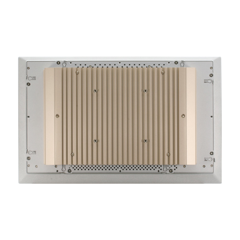 AAEON OMNI-2155HTT-CML-A2-1010, vista traseira perpendicular do equipamento