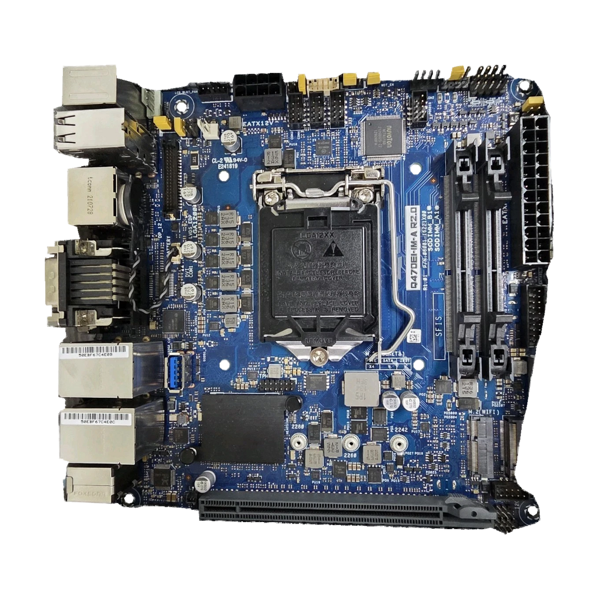 Motherboard industrial Mini-ITX ASUS Q470EI-IM-A R2.0 - vista superior - AGL