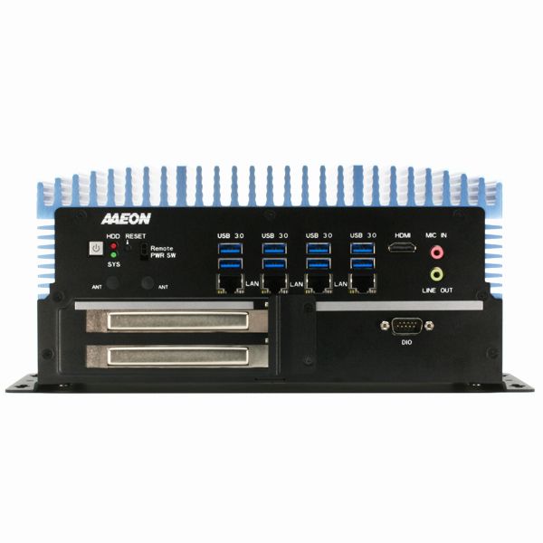 AAEON BOXER-6839-CFL (Intel 8/ 9 Gen, 4 LAN, 6 COM, DIO, 10-35V)