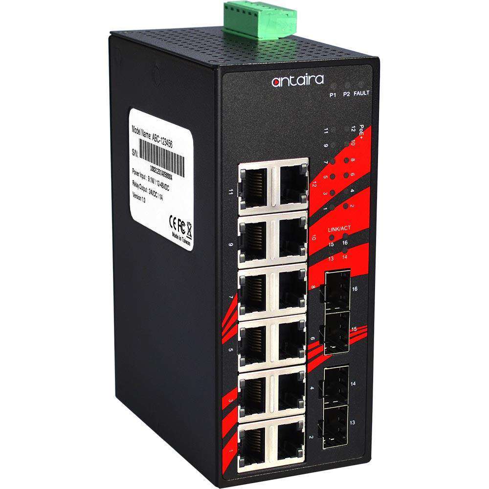 Switch LNX-1604G-SFP (12* 10/100/1000Tx + 4* 100/1000 SFP) - AGL