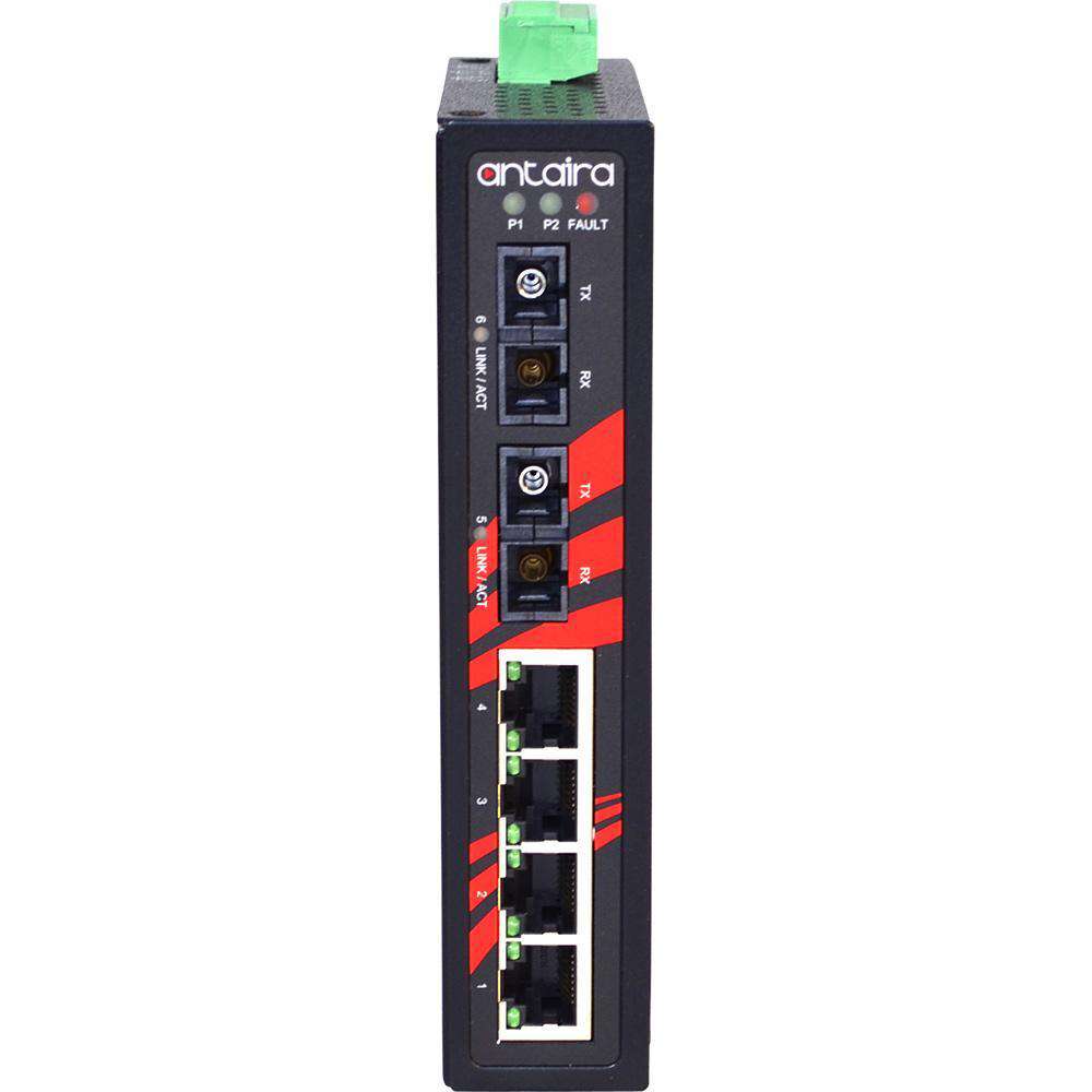 Switch LNX-0602-S3 (4*10/100Tx + 2*100Fx SC, Single-Mode 30KM) - AGL