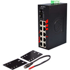 Switch LNX-1202G-SFP (10* 10/100/1000Tx + 2* 100/1000 SFP) - AGL