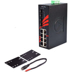 Switch LNX-1204G-SFP-T (8* 10/100/1000Tx + 4* 100/1000 SFP) - AGL