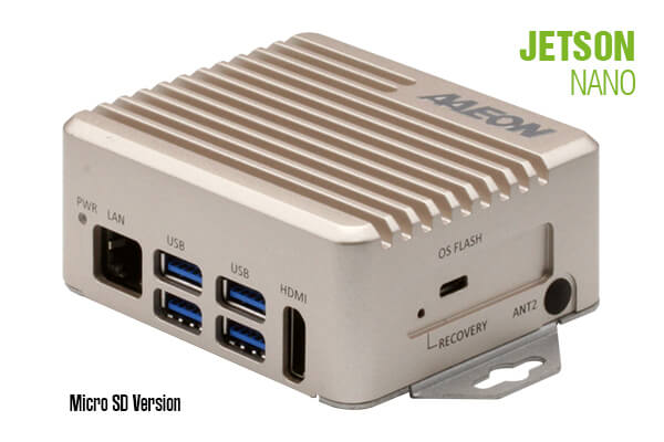 AAEON BOXER-8221AI-B3-1111 (Jetson Nano, 4GB/ 32GBeMMC, NVIDIA Jetpack 4.5)