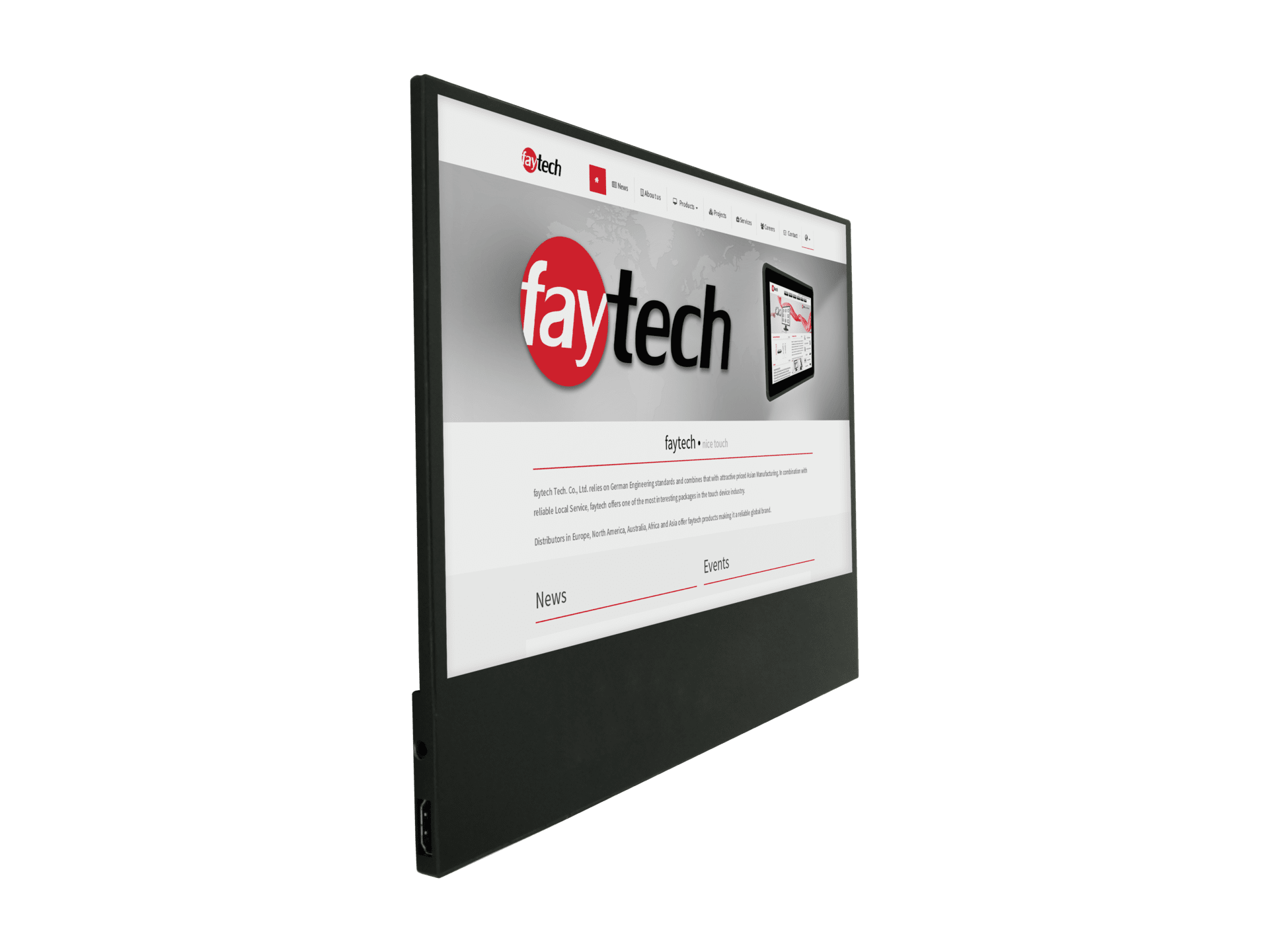 Monitor 12.5' FT125FLATV2 FLAT HDMI - USB C