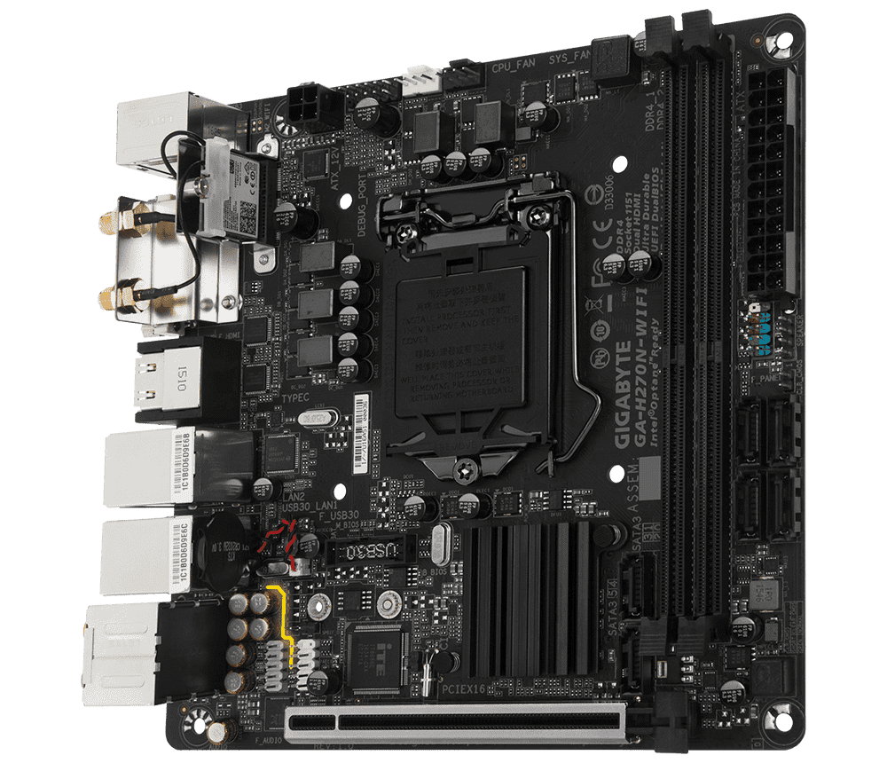 Gigabyte GA-H270N-WIFI (7ª Ger. Core i3, i5, i7) - AGL