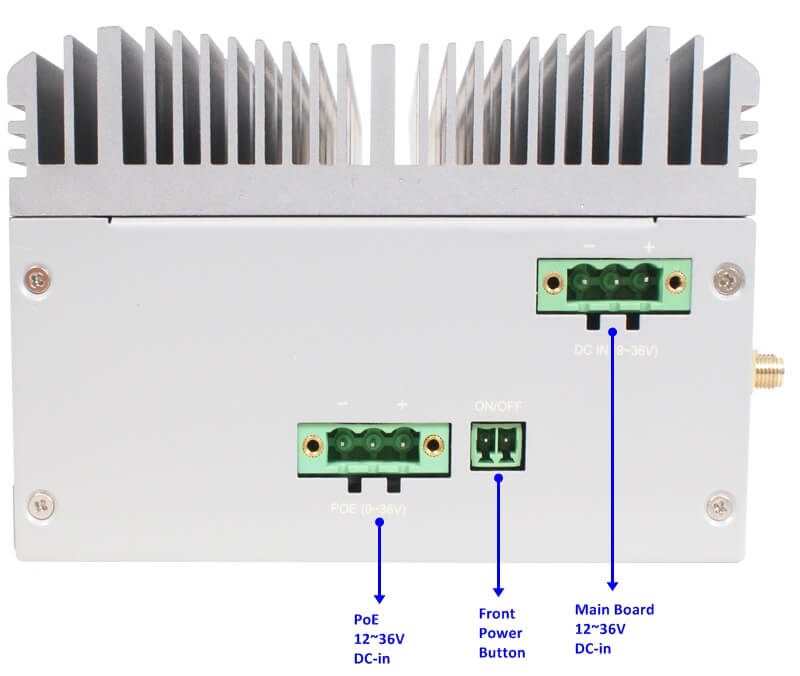 Jetway HM-5004 (Whiskey Lake i5-8265U, 4* GLAN PoE, 12-36V)