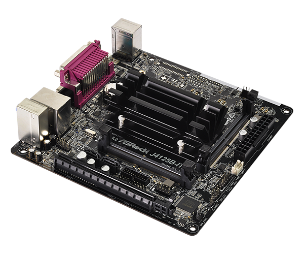 ASRock J4125B-ITX (Intel Celeron J4125 até 2.7Ghz, 1x PCIe x16)