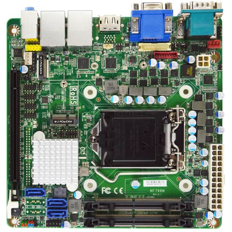 Jetway JNF796M-H310 (Coffee Lake LGA1151, H310, 2* LAN, VGA)